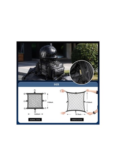 Ulzyvf Evrensel Kask Saklama Filesi - Hafif, Pratik, Yer Kaplamayan Taşıma Çantası