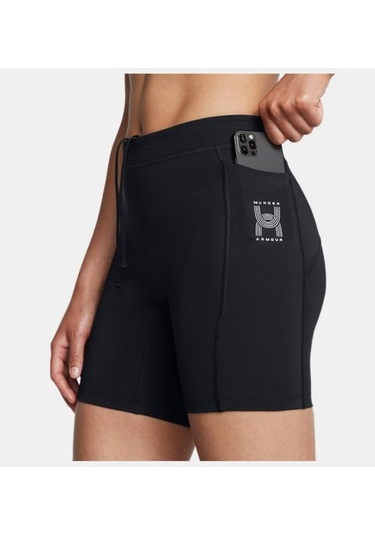 Kadın Ua Run Anywhere Kısa Tayt 1386345-001 Siyah