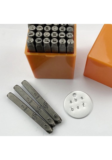 Suntek Kil Deri Plastik Leathercraft Disk Için 36 Adet Rakamlar