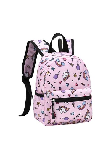 Goldenqian Ilkokul Öğrencisi Sırt Çantası Çocuk Yükü Azaltan Bel Desteği Çift Omuz Çantası U98c02 Açık Pembe