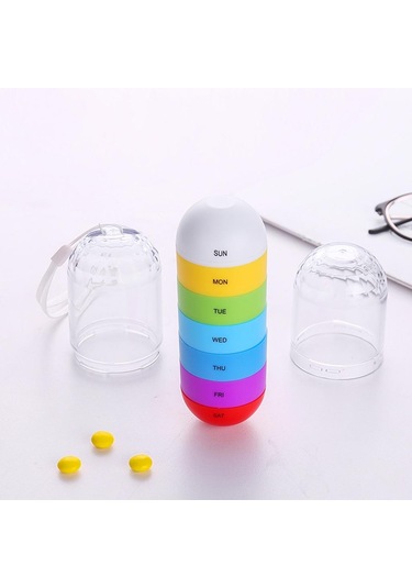 Suntek Haftalık Hap Kutusu İlaç Için 7 Günlük Çanta Diğer