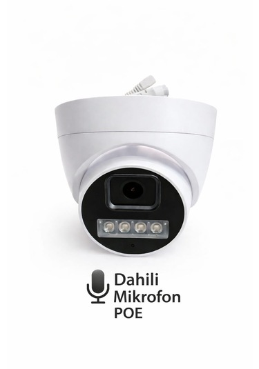 5 Mp İp Poe Sesli Dome Kamera
