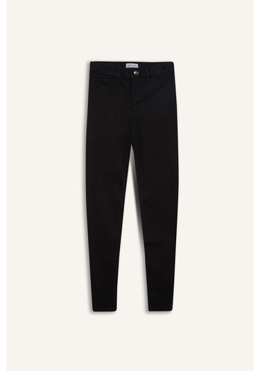 Defacto Kısa Geniş Paça Yüksek Bel Bilek Boy Jean Pantolon F2940ax25wnnm40 Siyah