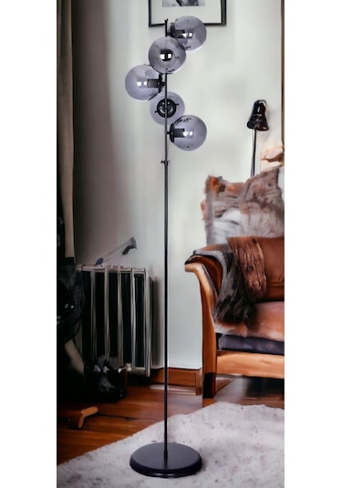 Melani Siyah Kasa Füme Camli5 Li Lambader- Siyah