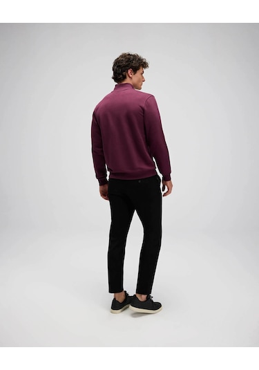 Ellesse Yarım Fermuarlı Bordo Erkek Sweatshirt Em580 Bordo Ellesse Yarım Fermuarlı Bordo Erkek Sweatshirt Em580 Bordo