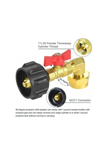 Pazly Tipi Suntek Qcc1 Propan Doldurma Derece Adaptörü 90 Fe