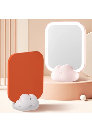 Led Işıklı Taşınabilir Makyaj Aynası - 1 Adet Çok Renkli