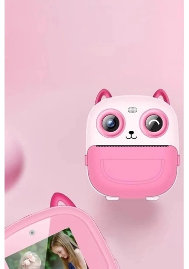 Ceylan Adam Dijital Video Fotoğraf App Destekli Çocuk Kamerası Termal Resim Kağıt Baskılı Yazıcı Pem