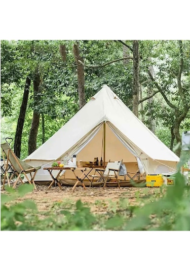 Efsane Kamp Orta Glamping Kamp Çadırı Kalın Kumaş 4 Mevsim Çok Renkli