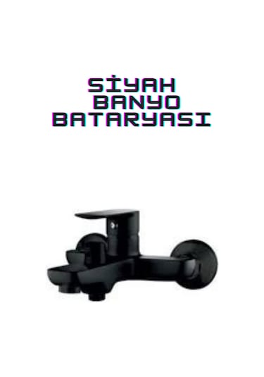 Siyah Spiralli Mutfak, Banyo Ve Lavabo Bataryası Ve Tepe Duş Seti Siyah