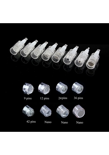 Youtek Dr Pen Mikro İğne Kartuşu - 10 Adet Çeşitli Uç Seçenekleri İle Dermapen Yedek Parça