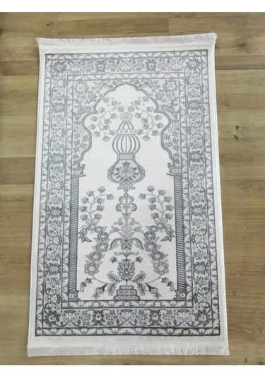 Enfora Halı Karya Akrilik Yumuşak Doku Seccade 78x125 Krem 09