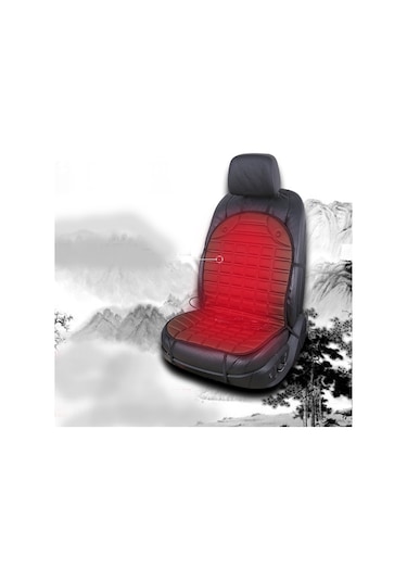 12 V Isıtmalı Araba Koltuğu Minderi Kapak Koltuk Isıtıcı Kış Araba Minderi Araba Sürücüsü Isıtmalı Koltuk Minderi Kahverengi