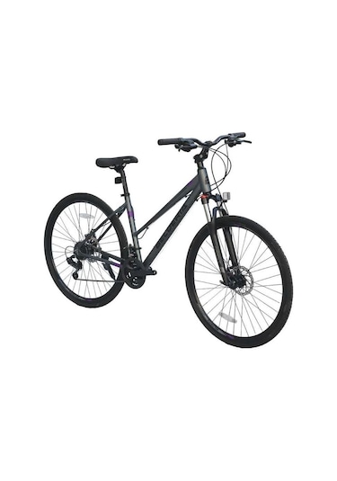 Belderia 28 Jant Tek Amortisörlü Bisiklet Gri Mor Gri - Mor
