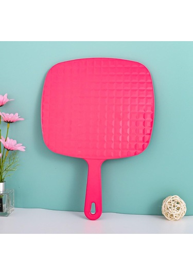 Asma Delikli Kırmızı Büyük El Aynası Makyaj Aynası Diğer