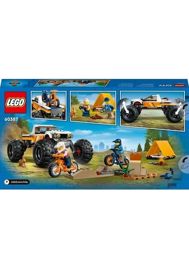LEGO® City 4x4 Arazi Aracı Maceraları 60387 6+ Yaratıcı Oyuncak Yapım Seti - 252 Parça