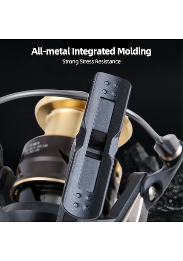 Qingmipy 1000 Model Metal Gövde Spinning Olta Makinesi - 4+1 Toper, 5.2:1 Dişli Oranı, Süratli Ve Pürüzsüz Performans