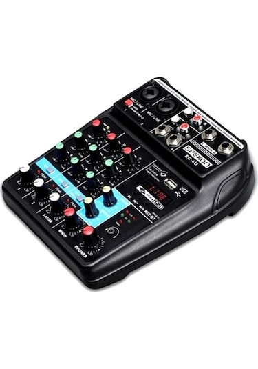 Spekon Ec-4u 4 Kanallı Deck Mikser Konsolu Aux Kanallar Ve Efekt İşlemcisi