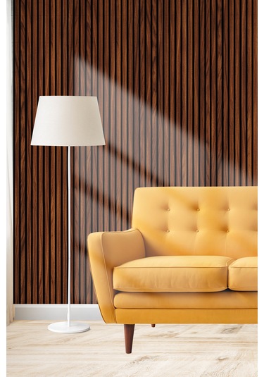 Mdf Akustik Duvar Ve Tavan Kaplama Paneli 60 x 275 CM - Polisander