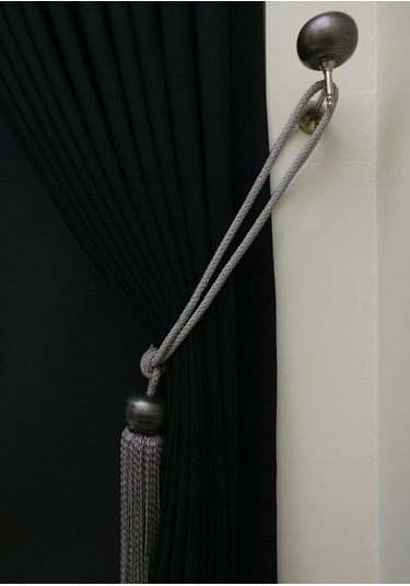 Taç Soft Siyah Fon Perde (481097295) Siyah