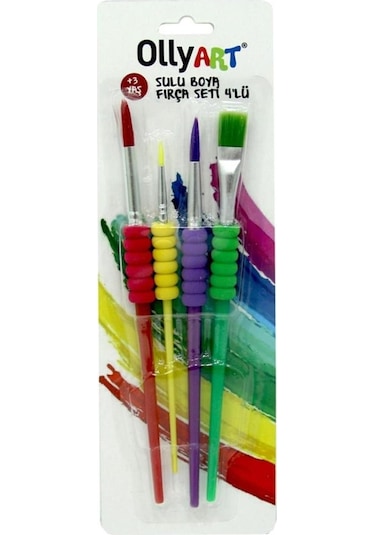 Ollyart Sulu Boya Fırça Seti 4'lü