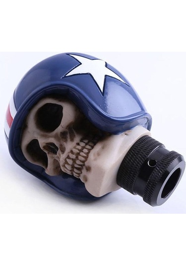 Suntek Manuel Araba Kamyon Kafatası Vites Kolu Topuzu Mavi