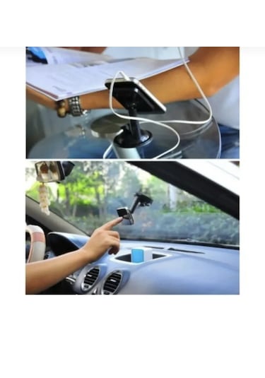 Point Telefon Tutacağı 8 Vantuzlu Siyah Renk Siyah