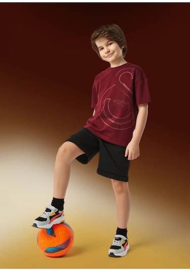 Gsstore Galatasaray Lisanslı Çocuk T-shirt Bordo