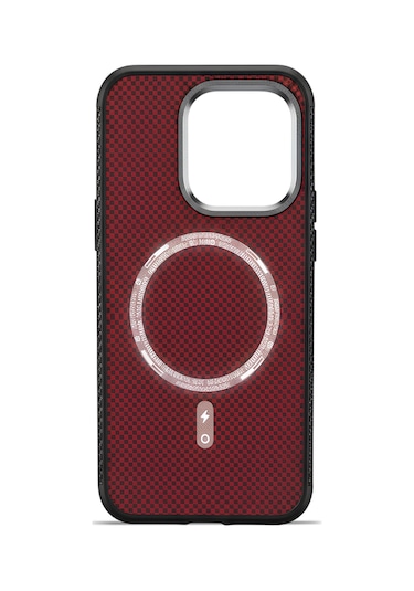 Aether Carbon Apple Uyumlu iPhone 15 Magsafe Karbon Kılıf Shadow Matrix Shadow Matrix