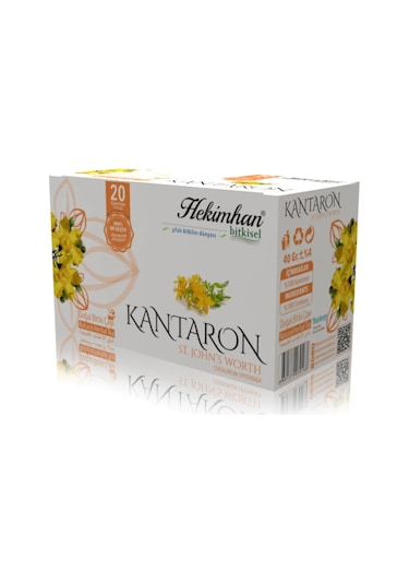 Hekimhan Bitkisel Kantaron Doğal Bitki Çayı Süzen Poşet 2'li 20 x 2 G