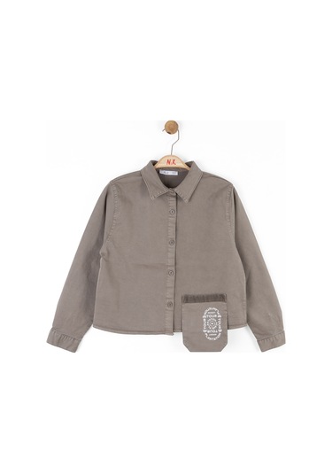 Nk Kids 37814 Kız Çocuk Antrasit Antik Gömlek Antrasit