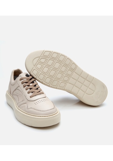 Hotiç Erkek Deri Bej Yüksek Tabanlı Spor Ayakkabı 02ayh305900a310 Bej-beıge Bej