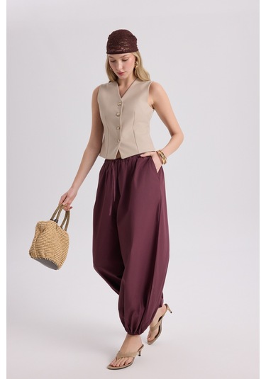 Mai Collection Mai Studios Co. Rianto Koyu Bej Kısa Yelek Koyu Bej