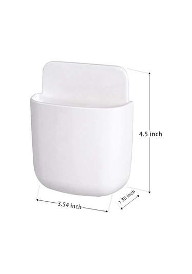 Geekyou 5 Adet Duvar Tipi Pp Depolama Kutusu, Ev Aletleri Kumandasını Ve Telefonu Tutar, Şarj Delikli, Dayanıklı, Evde Kullanım İçin Çok Renkli