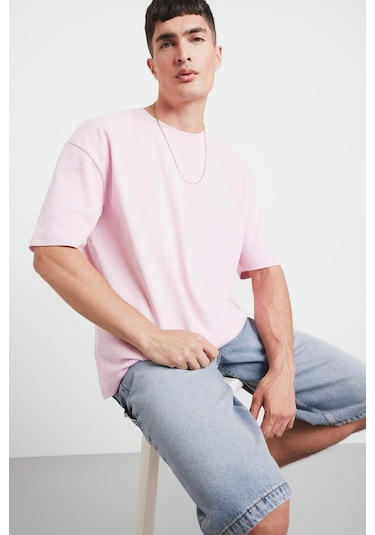 Defacto Oversize Geniş Kalıp Ütü Gerektirmeyen Bisiklet Yaka Kısa Kollu Basic Düz Ağır Kumaş Tişört X3926az25sppr345 Mor Defacto Oversize Geniş Kalıp Ütü Gerektirmeyen Bisiklet Yaka Kısa Kollu Basic Düz Ağır Kumaş Tişört X3926az25sppr345 Mor