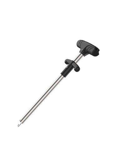 Kosona Gümüş Alüminyum Plastik Balık İğnesi Çıkarıcı, Ergonomik Tutamaklı Tek Elle Kullanıma Uygun 243mm