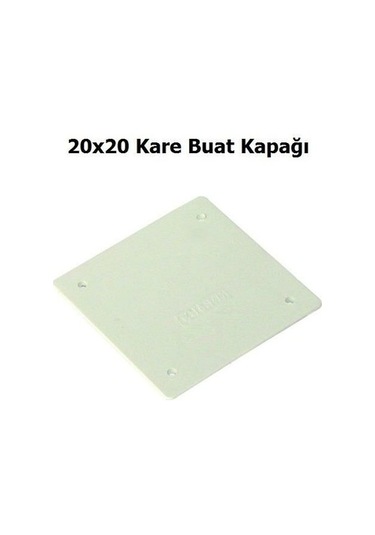 Çetsan Plastik Kare Buat Kapakları 20x20 Cm 3 Adet