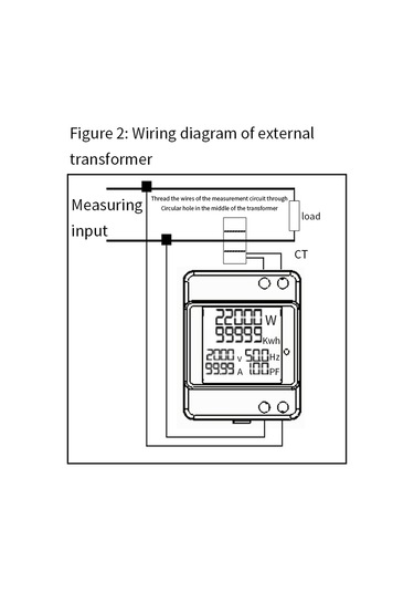 Reedark Tek Fazlı Elektrik Sayacı - 40-300v Ölçüm, Renkli Lcd Ekran, Dın Ray Tipi