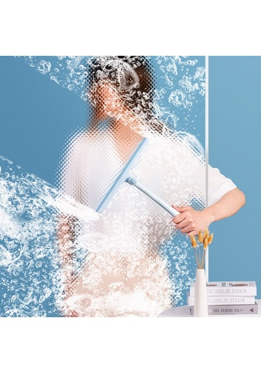 Sones 360 Derece Dönebilen Cam Sileceği Ev Aynası Pencere Fırçası, Özellikler: Gri Opp Torba