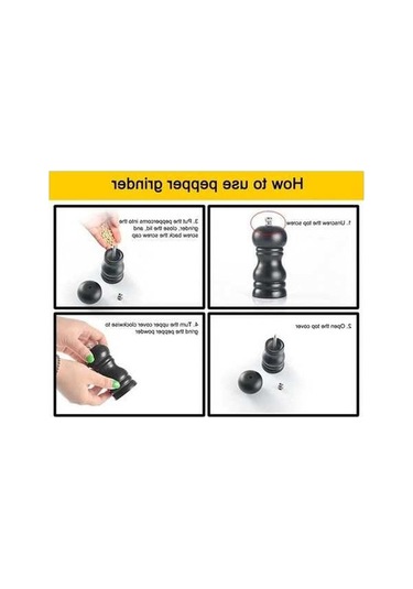 Besthome1 Kırmızı 12 5 5cm El Hareketi Karabiber Öğütücü 1 Adet Kutu Paketlenmiş Kırmızı