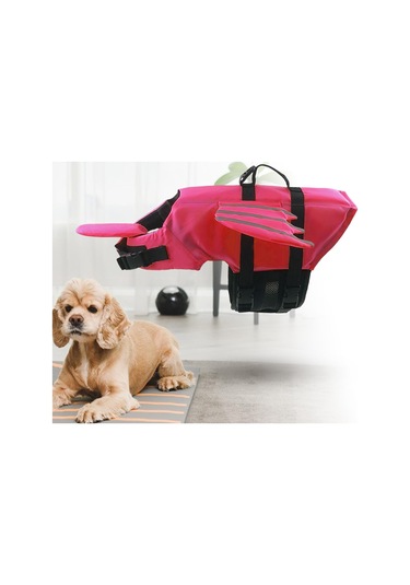 Suntek Saplı Köpek Can Yeleği Plaj Botla Gül-kırmızı-m