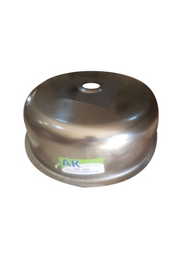 Krom Eviye 060 430 Dar Sifon Yuvarlak Desenli Eviye 38 CM