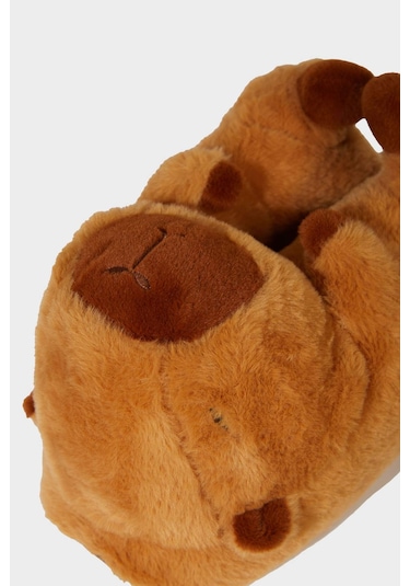 Defacto Kadın Düz Taban Panduf F1608ax25wnbn340 Kahve-bn340