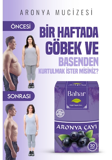 Zayiflamaya Yardımcı Aronyaçayı Ödem Atma Detox Çayi 30 Adet