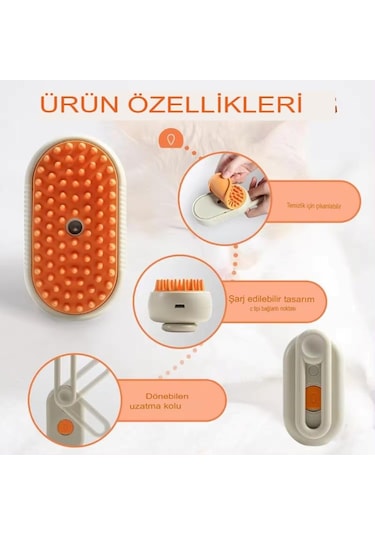 Kiwi KPPC-10811 Buharlı Şarjlı Evcil Hayvan Tarağı