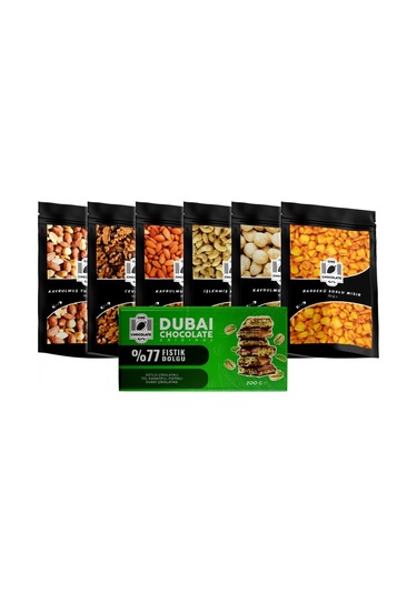 One Chocolate Kuruyemiş 6'lı + Dubai Çikolatası 200 G