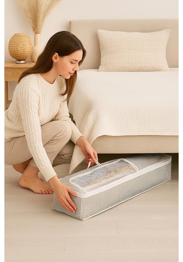 Halı Hurcu Pencereli 4m2 Klasik Gri - Beyaz