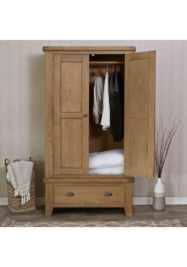 Masifart Nest 2 Kapaklı Cekmeceli Giysi Dolabı