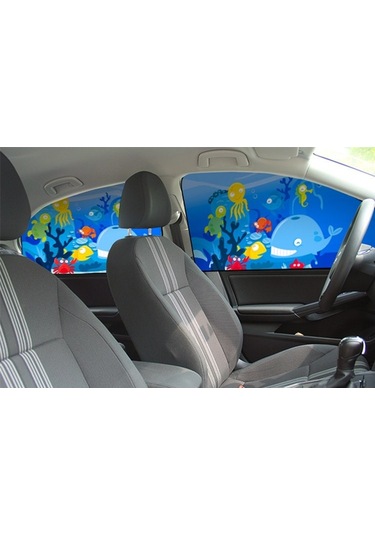 Araba Karikatür Manyetik Güneşlik Güneş Koruyucu Teleskopik Katlanabilir Güneşlik, Boyut: Sürüş Sualtı Dünyası