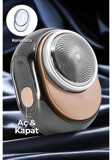 Thentech Mini Şarjlı Taşınabilir Kolay Kullanımlı Tıraş Makinesi Siyah